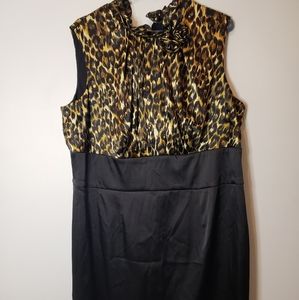 Woman's plus size Connected leopard dress